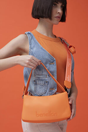 Benetton Turuncu Melissa Kadın El Çantası BNT 1467