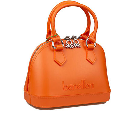 Benetton Turuncu Mini Boy Melissa Kadın El Çantası BNT 1449