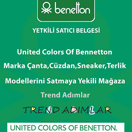 Benetton Mavi Soft Line Deri Kadın Çapraz Çanta BNT 1475
