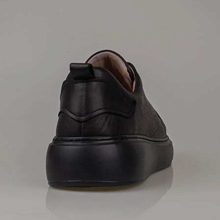 Trend Adımlar Siyah Aura Kadın Hakiki Deri Sneaker