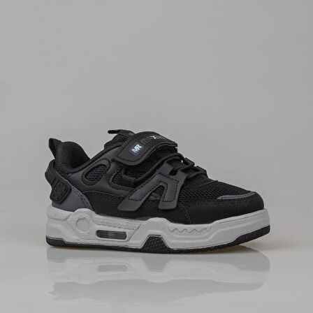 Trend Adımlar Siyah Kaymaz Taban Çocuk Spor Ayakkabı