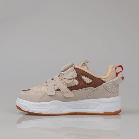 Trend Adımlar Bej Kaymaz Taban Çocuk Spor Ayakkabı