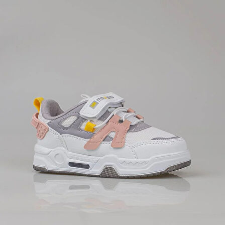 Trend Adımlar Pudra Kaymaz Taban Çocuk Spor Ayakkabı