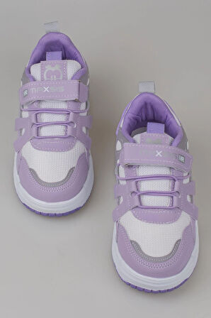 Trend Adımlar Lila Kaymaz Taban Çocuk Spor Ayakkabı