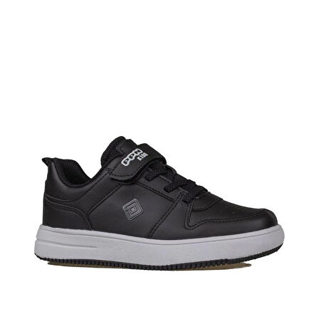 Pepino Siyah-Beyaz Ultra Hafif Düz Unisex Çocuk Sneaker