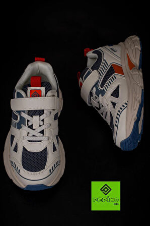 Pepino Krem Kalın Kaymaz Taban Hafif Çocuk Sneaker