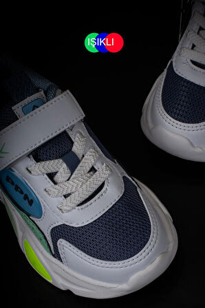 Pepino Mavi Işıklı Patik Çocuk Sneaker
