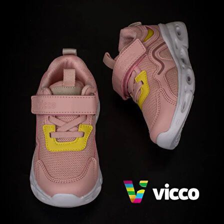 Vicco Pudra Rony Hafif Işıklı Çocuk Sneaker