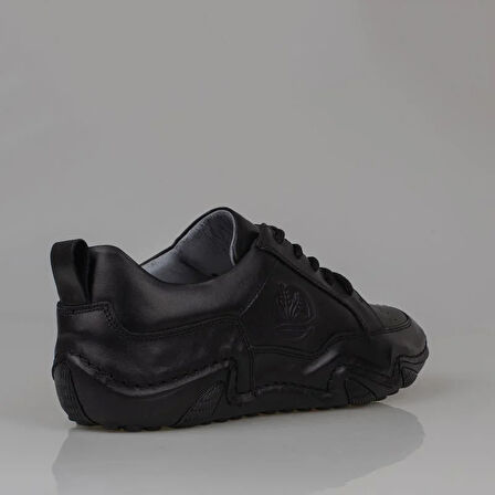 Slayka Siyah Mat Rollo Two Hakiki Deri Gündelik Ayakkabı