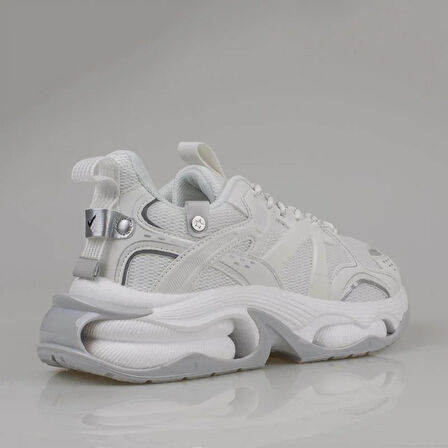 M2S Beyaz Kalın Taban Enjeksiyon Erkek Spor Ayakkabı