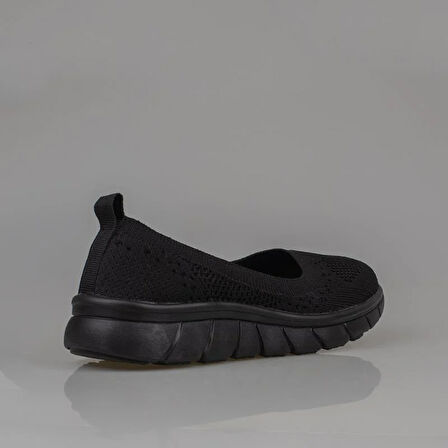 M2S Siyah Sisu Kadın Ultra Hafif Esnek Spor Babet