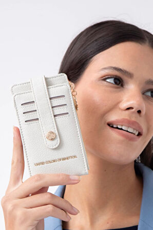 Benetton Bej Kadın Sofline Deri Kartlık BNT 1249