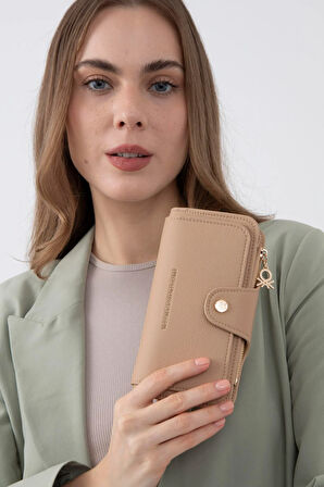 Benetton Kum Sofline Kadın Deri Geniş Cüzdan BNT 1443