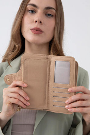 Benetton Kum Sofline Kadın Deri Geniş Cüzdan BNT 1443