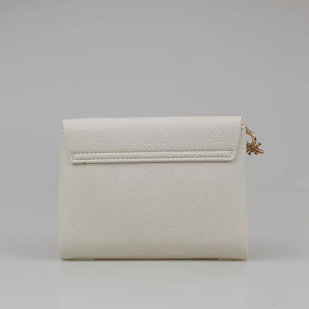 Benetton Bej Softline Kadın Kare Yumuşak Deri Cüzdan  BNT 1445