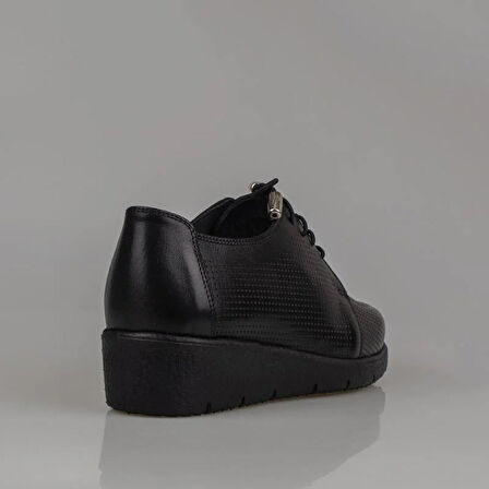 M2S Siyah Köpük Taban Ortopedik Kadın Comfot Ayakkabı