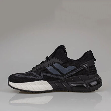 M2S Siyah Cedric Erkek Tekstil Köpük Taban Sneaker