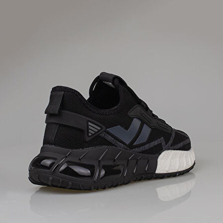 M2S Siyah Cedric Erkek Tekstil Köpük Taban Sneaker