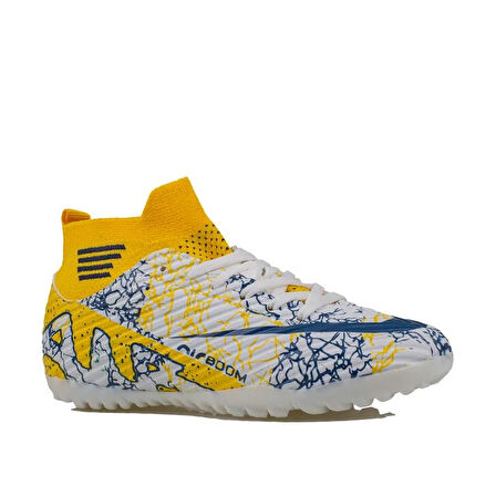 M2S Sarı Erkek Boğazlı Esnek Halı Saha Ayakkabısı