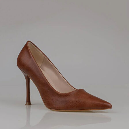 Trend Adımlar Taba Kadın Düz Deri Stiletto