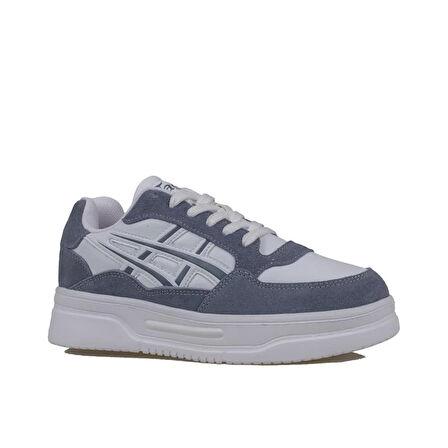 Tayger Mavi Kalın Taban Unisex Nubuk Deri Sneaker