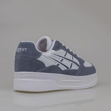 Tayger Mavi Kalın Taban Unisex Nubuk Deri Sneaker