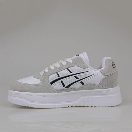 Tayger Beyaz Kalın Taban Unisex Nubuk Deri Sneaker