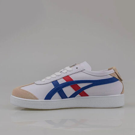 Tayger Saks Mavi Hakiki Deri Unisex Sneaker