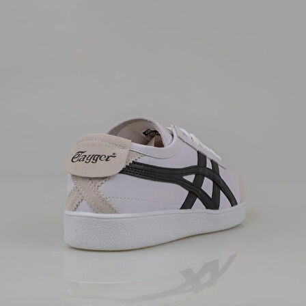 Tayger Beyaz-Siyah Hakiki Deri Unisex Sneaker