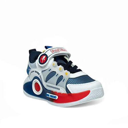 Trend Adımlar Mavi Erkek Çocuk Ultra Hafif Yarım Boğaz Sneaker