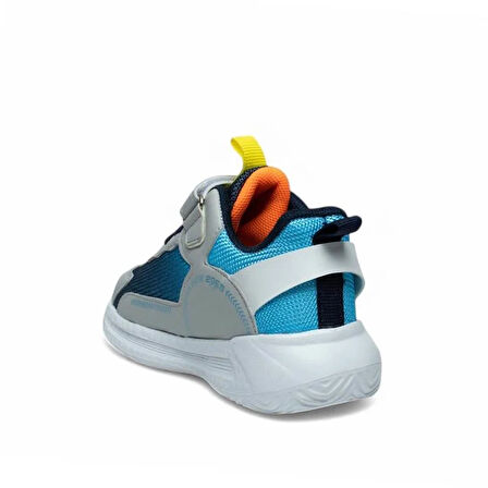 Trend Adımlar Gri Erkek Çocuk Ultra Hafif Yarım Boğaz Sneaker