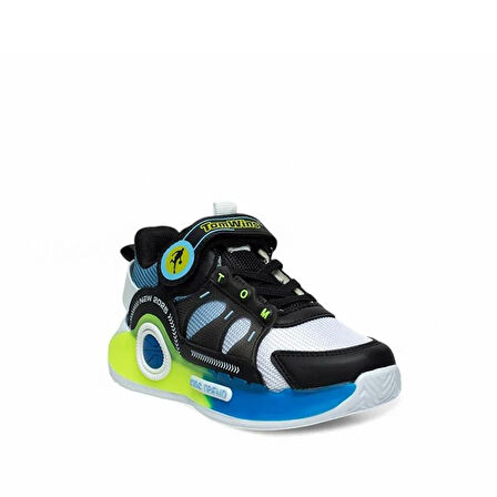 Trend Adımlar Beyaz Erkek Çocuk Ultra Hafif Yarım Boğaz Sneaker