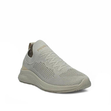 Trend Adımlar Bej Bağcıksız Unisex Çocuk Sneaker
