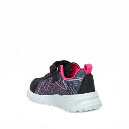 Trend Adımlar Pembe Cırt Cırtlı Hafif Patik Çocuk Sneaker