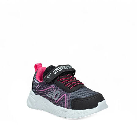 Trend Adımlar Pembe Cırt Cırtlı Hafif Patik Çocuk Sneaker