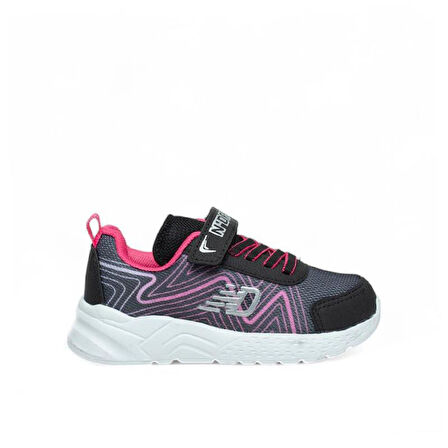 Trend Adımlar Pembe Cırt Cırtlı Hafif Patik Çocuk Sneaker