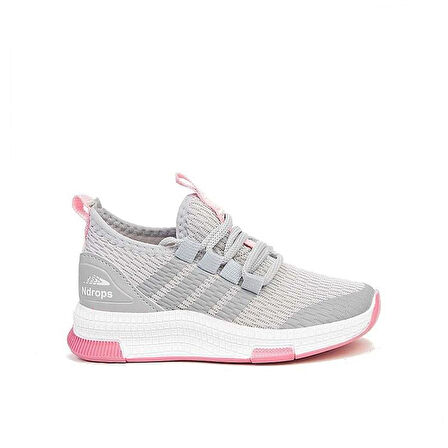 Trend Adımlar Gri Unisex Patik Lastikli Çocuk Spor Ayakkab
