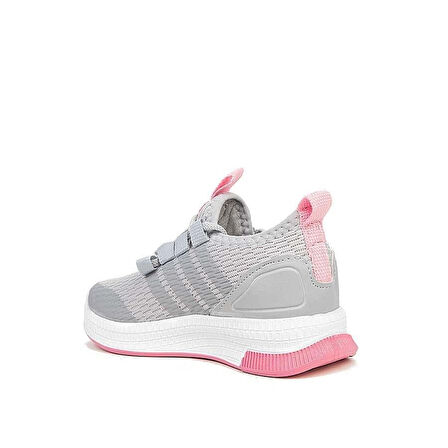 Trend Adımlar Gri Unisex Patik Lastikli Çocuk Spor Ayakkab