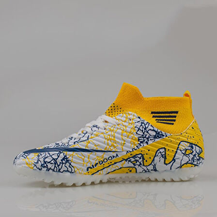 M2S Sarı Erkek Çocuk Boğazlı Halı Saha Ayakkabısı