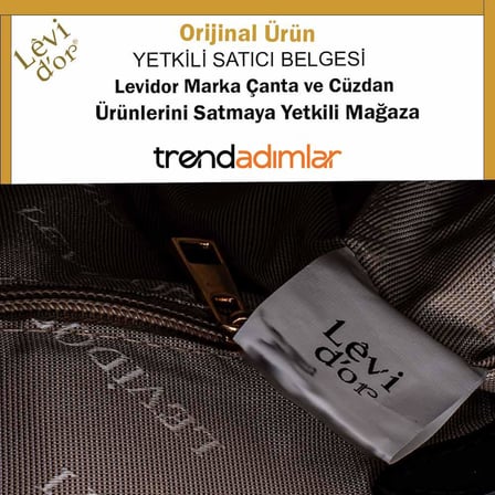 Levidor Vizon Kadın Deri Baskılı El Çantası
