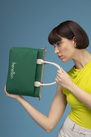 Benetton Yeşil Nano Kadın Kol Çantası BNT 1614