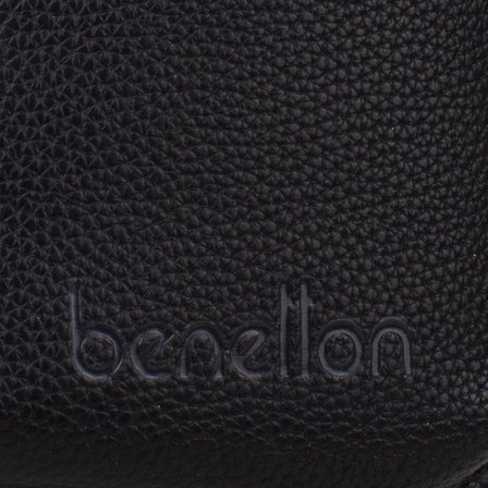 Benetton Siyah Floter Kadın Çapraz Küçük Boy Çanta BNT 1500