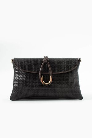 Jacquline Kahverengi Heryn Hasır Kadın Clutch ve Omuz Çantası