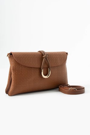 Jacquline Taba Heryn Hasır Kadın Clutch ve Omuz Çantası