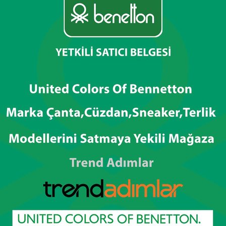Benetton Bej Monogram Kadın Kol Çantası BNT 1772
