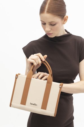 Benetton Bej Nano Kadın Kol Çantası BNT 1834