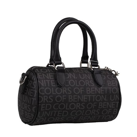 Benetton Siyah Monogram Kadın Kol Çantası BNT 1805