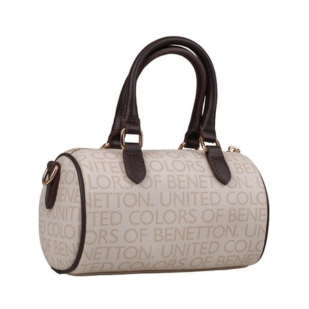 Benetton Kahverengi Monogram Kadın Kol Çantası BNT 1805