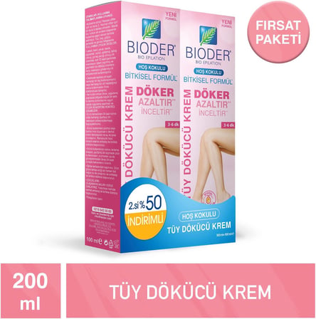 Tüy Dökücü Krem Bio-Epilation Kadınlar için 100 ml 2 Adet