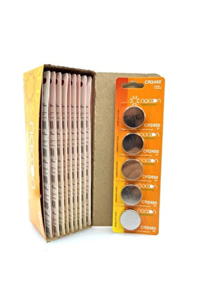 100 Adet Cr2450 3v Lithium Para Pil Toptan Satış